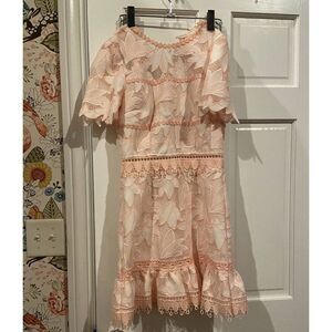 Saylor Pink peach‎ Mini Dress Xs